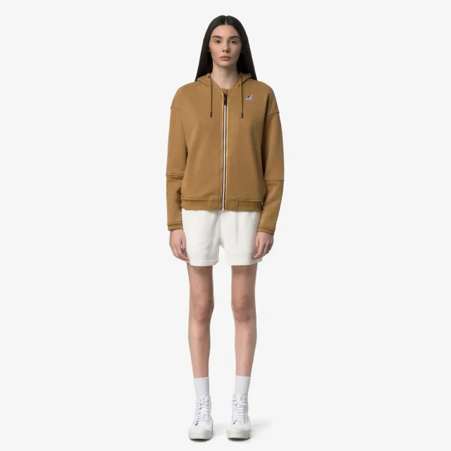 K-Way Lara Poly Cotton hanorac dama maro cu gluga