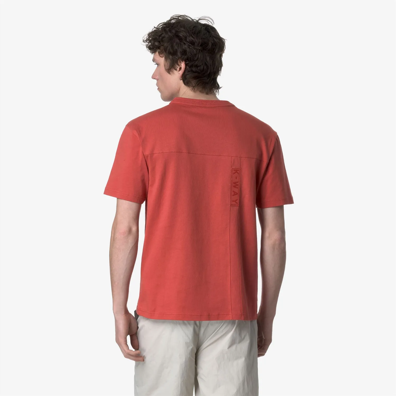 K-Way Fantome Double Label tricou rosu bumbac