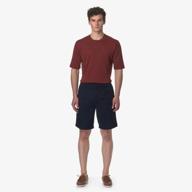 K-Way Theon bermude chino Blue Depth elastice