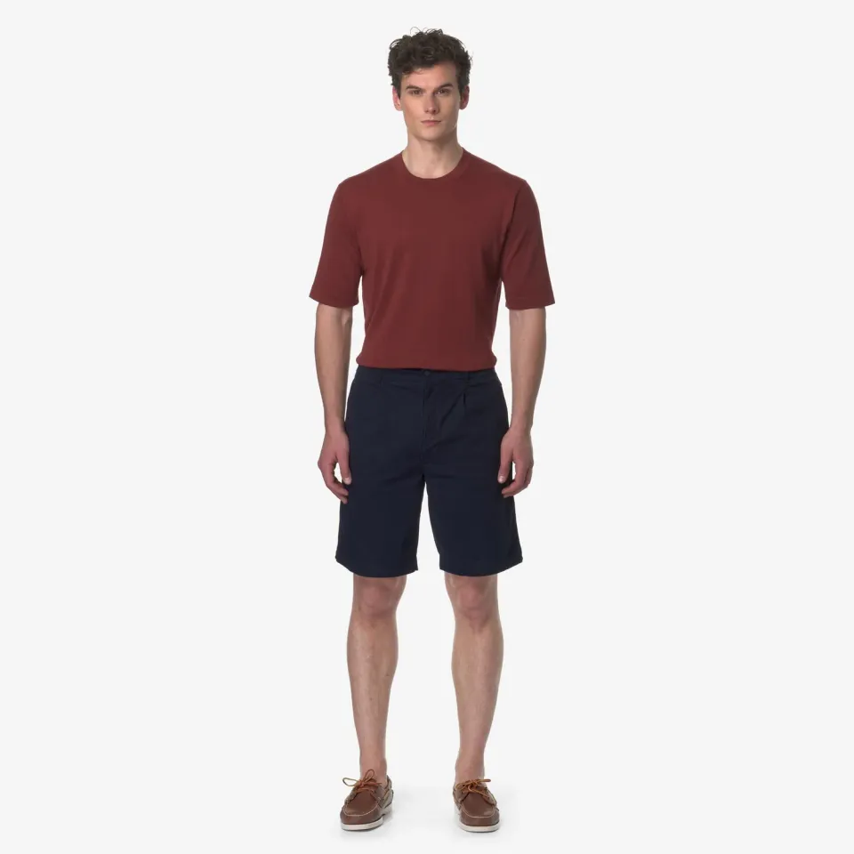 K-Way Theon bermude chino Blue Depth elastice