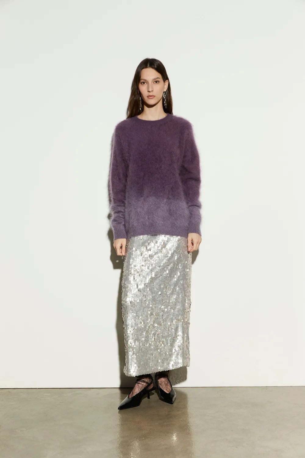 Isabelle Blanche Sweater pulover degrade casmir M