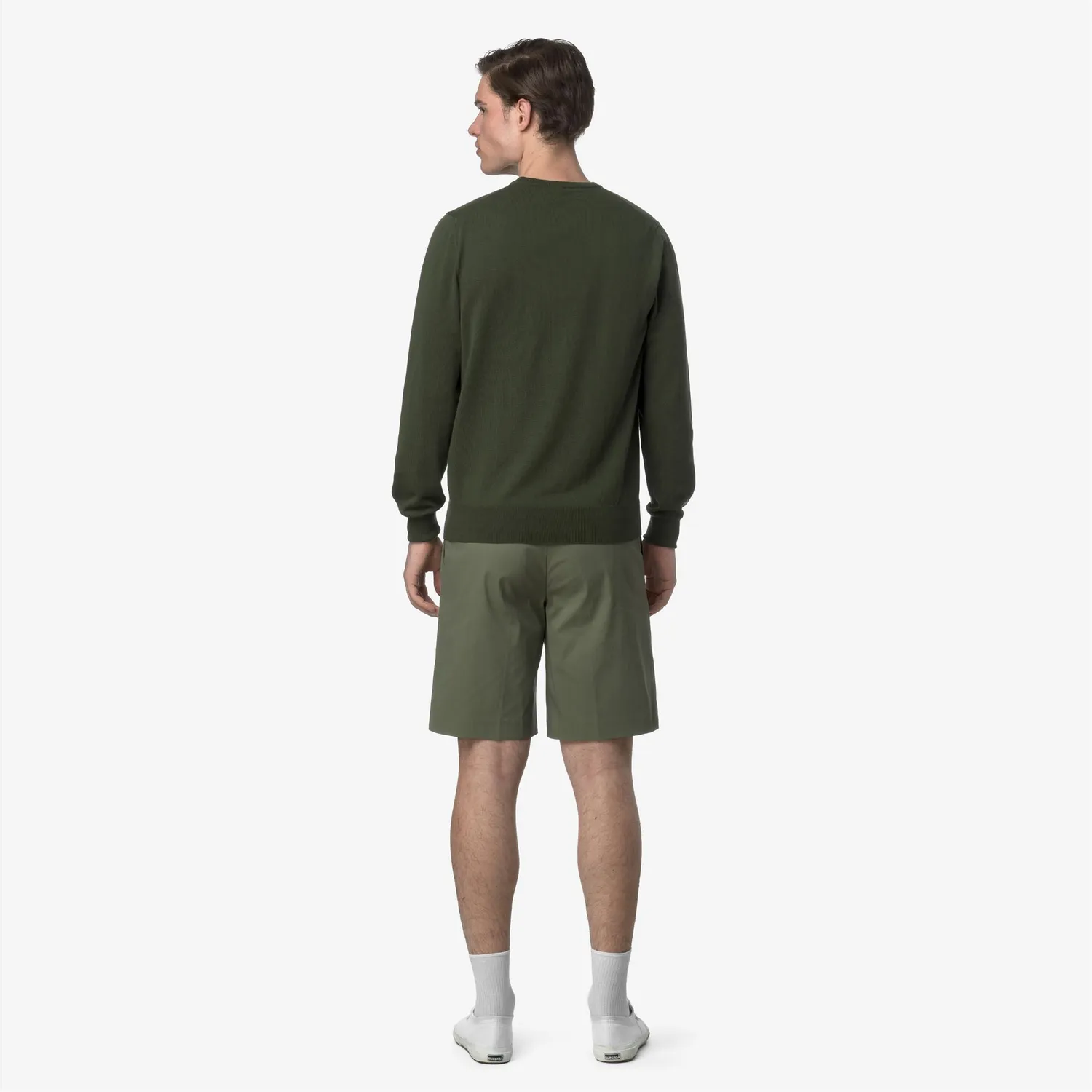 K-Way Severe Twill Tech pantaloni scurti barbati verde lichen
