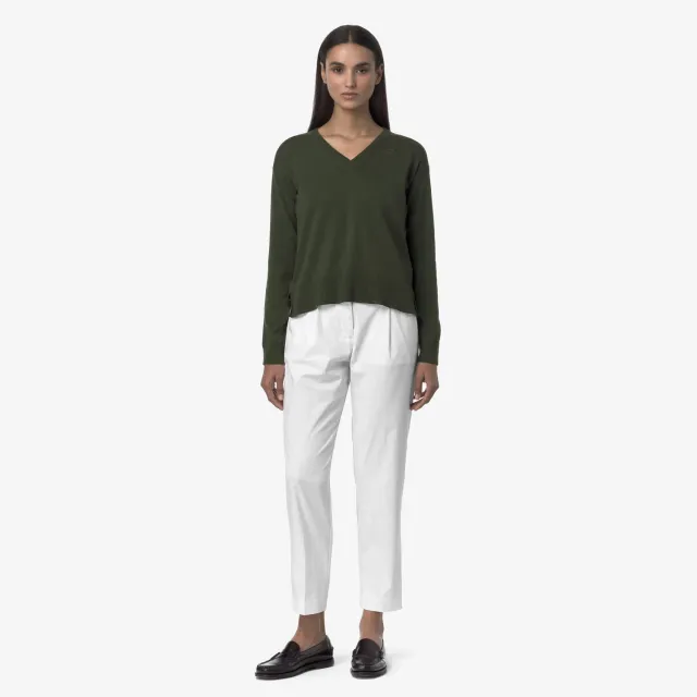 K-Way Eyre pantaloni chino White stretch