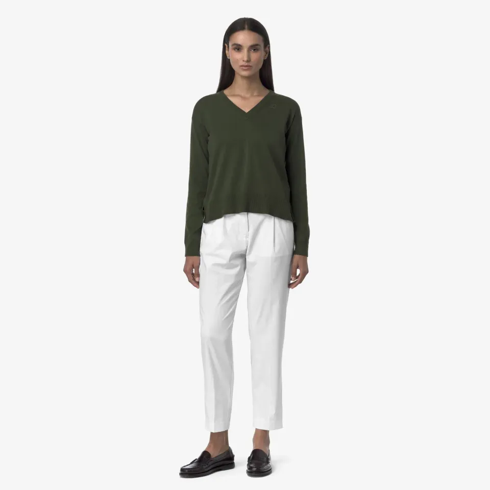 K-Way Eyre pantaloni chino White stretch