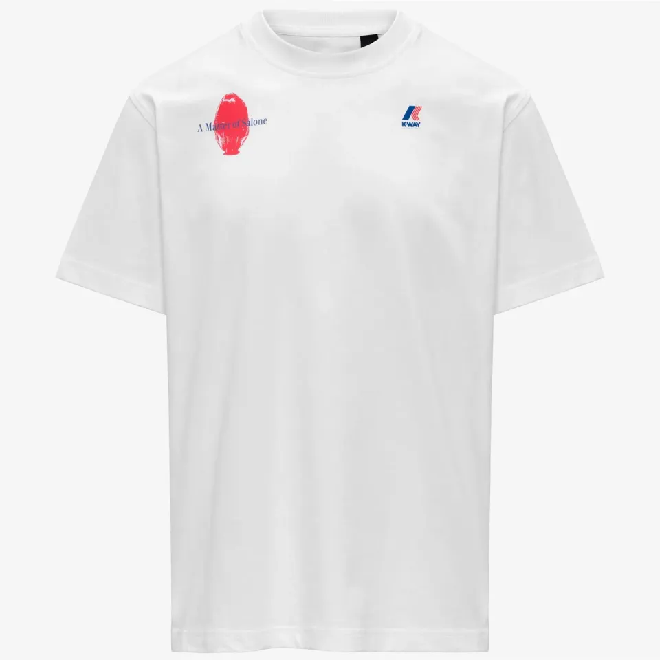 K-Way Leo SDM tricou bărbați alb bumbac grafic