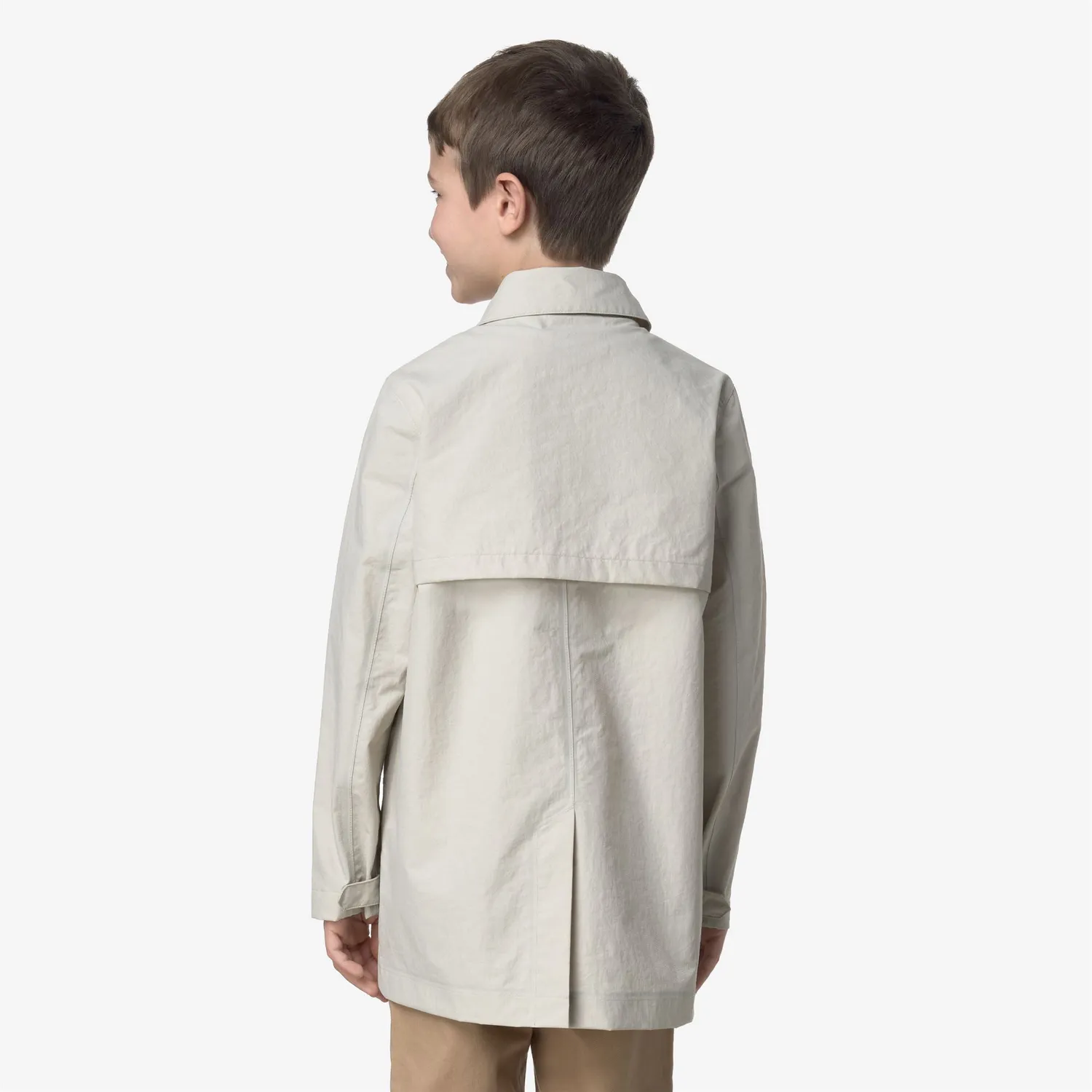 K-Way P. Kenley Cotton Nylon geaca bej 3/4 baieti