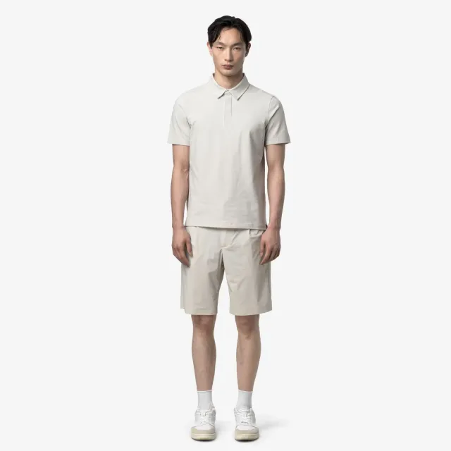 K-Way Vincelle Ice Cotton tricou polo barbati bej bumbac
