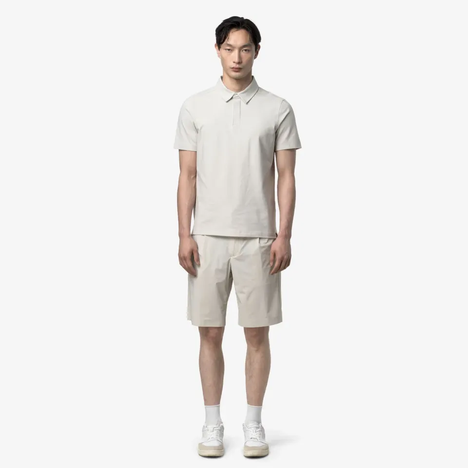 K-Way Vincelle Ice Cotton tricou polo barbati bej bumbac