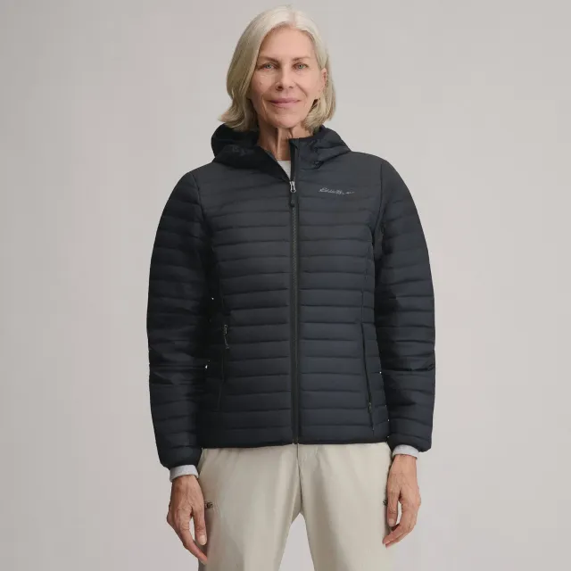 Eddie Bauer Microlight geacă puf damă neagră