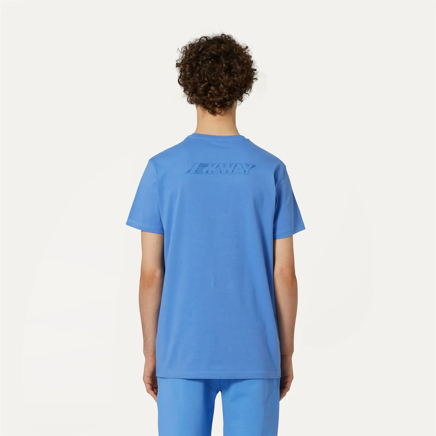 K-Way Elliot tricou barbati albastru ultramarin bumbac