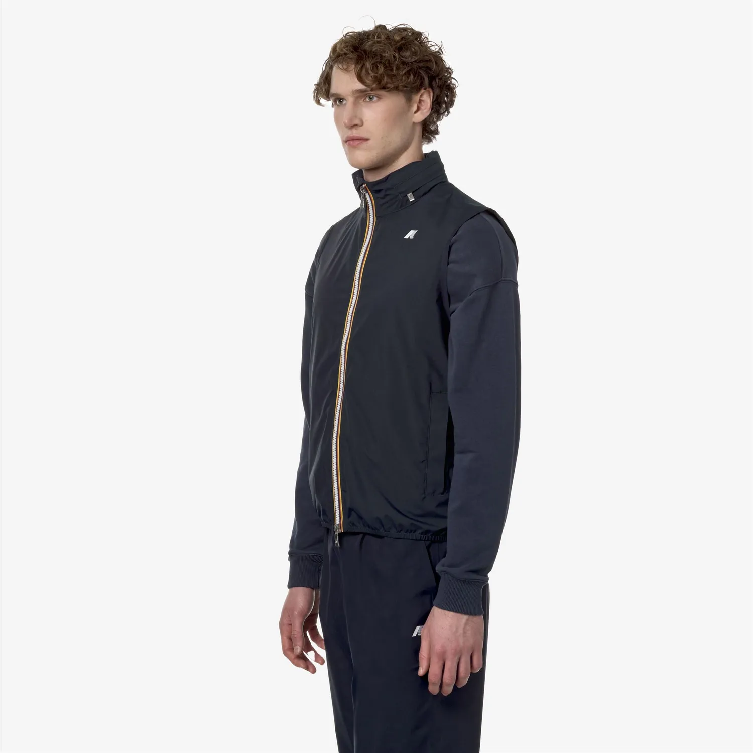 K-Way Valen Stretch Dot vesta albastra impermeabila
