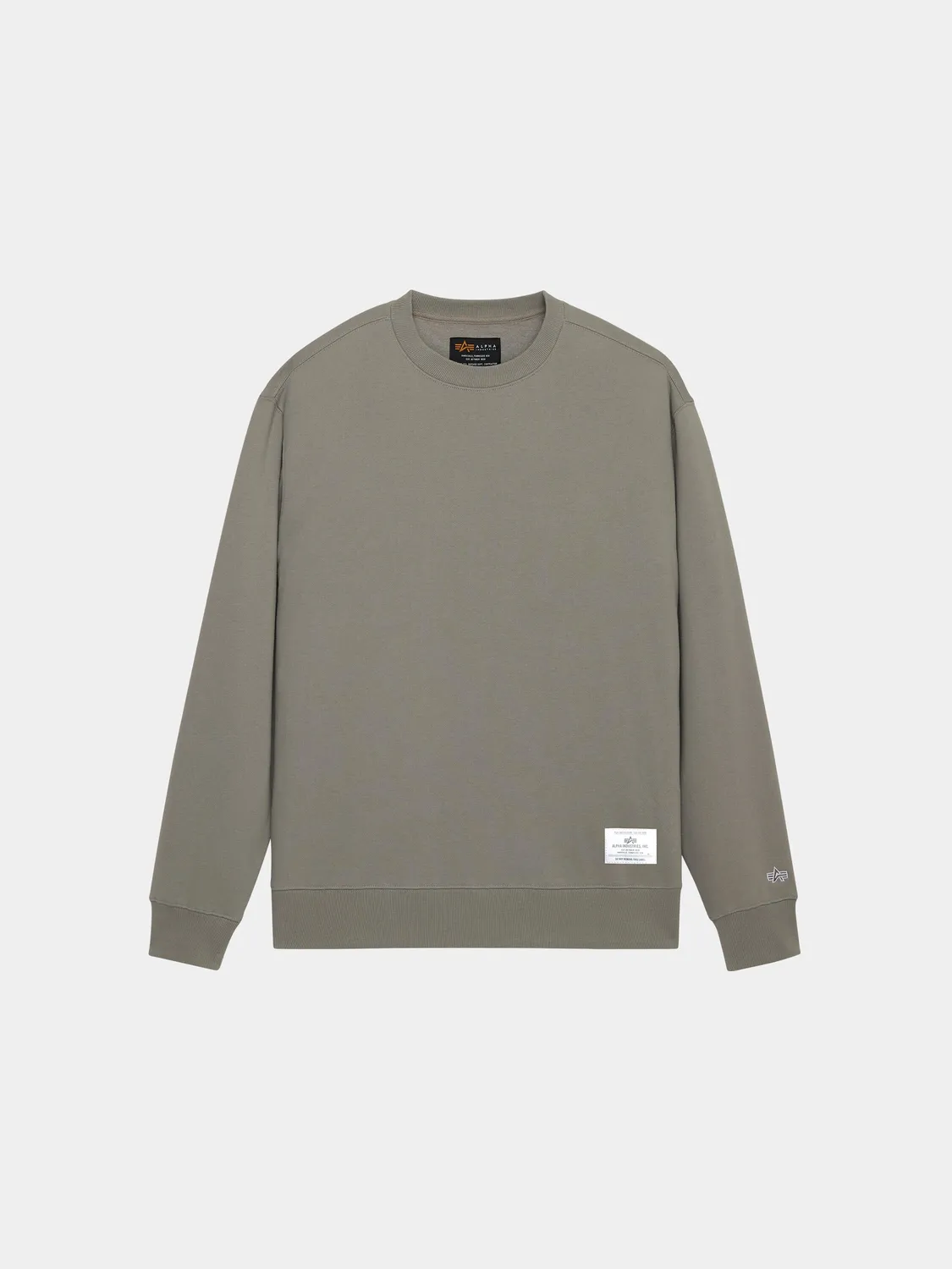 Alpha Industries Essential Crewneck bluză espresso bumbac