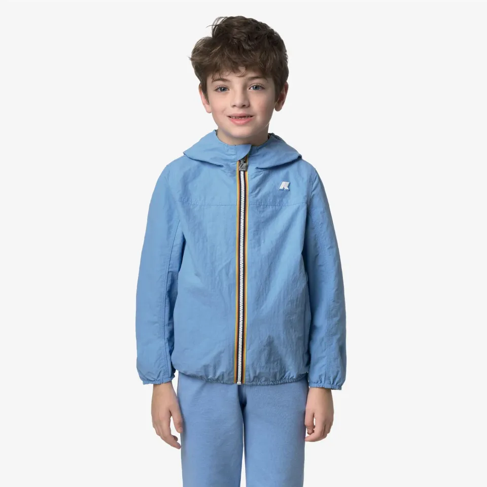 K-Way Jake Cotton Double geacă băiat bleu reversibilă