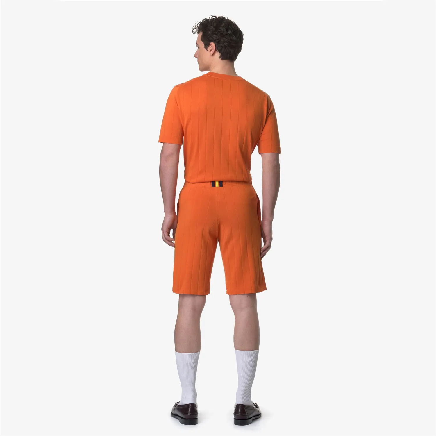 K-Way Leoben Knitted bermude portocaliu bumbac
