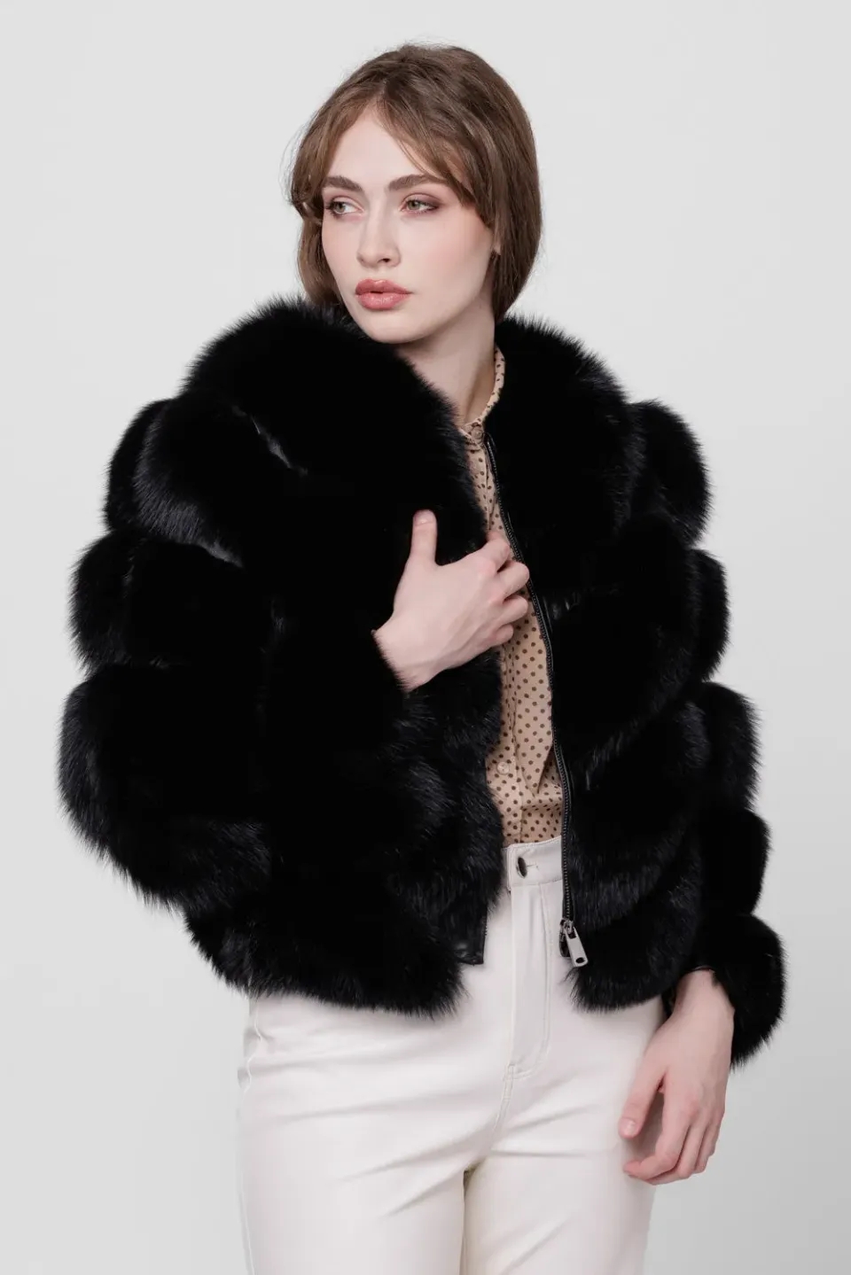 Mareus haina blana vulpe Sable 276 neagra 55 cm