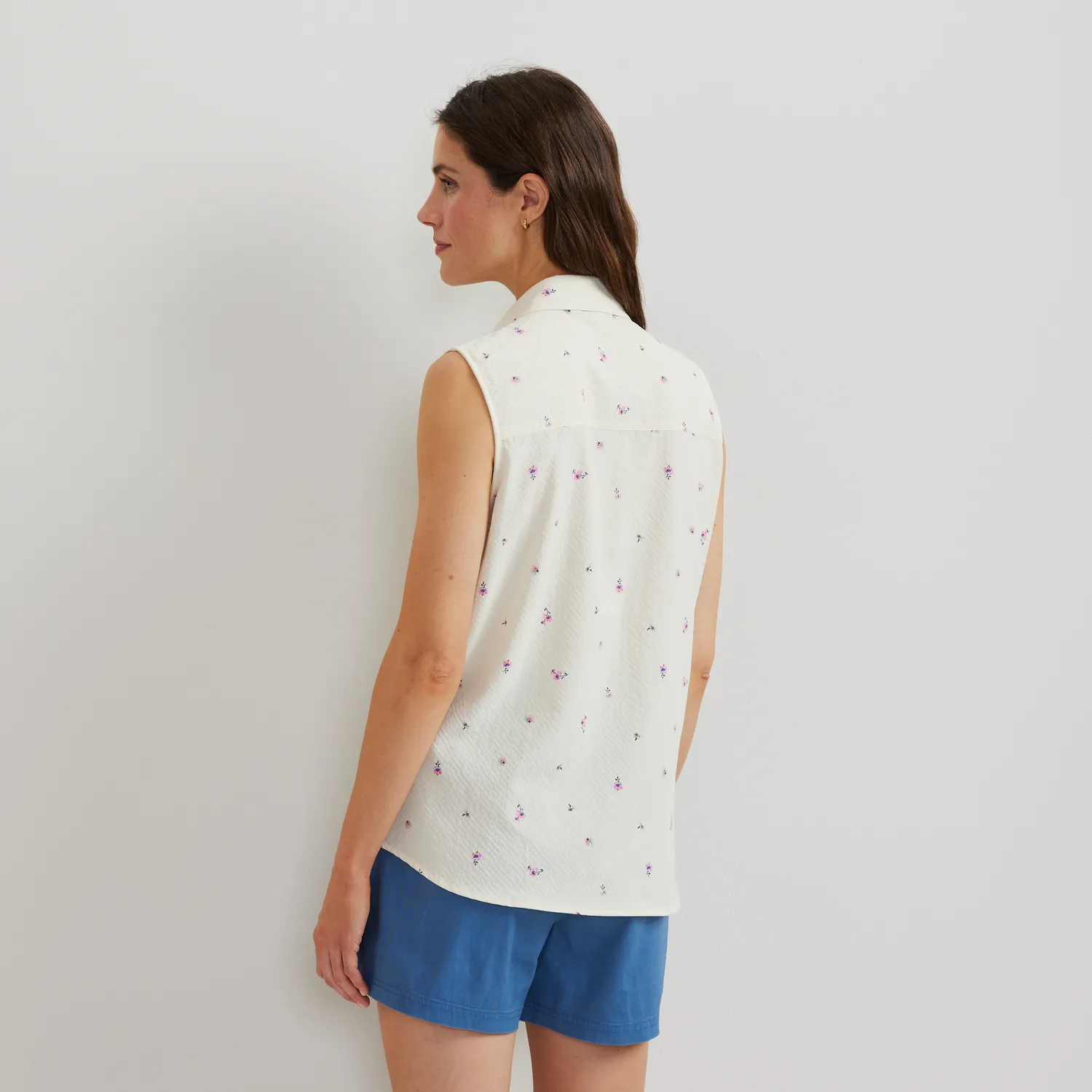 Eddie Bauer Mountain 3.0 Sleeveless Shirt bluza dama imprimeu