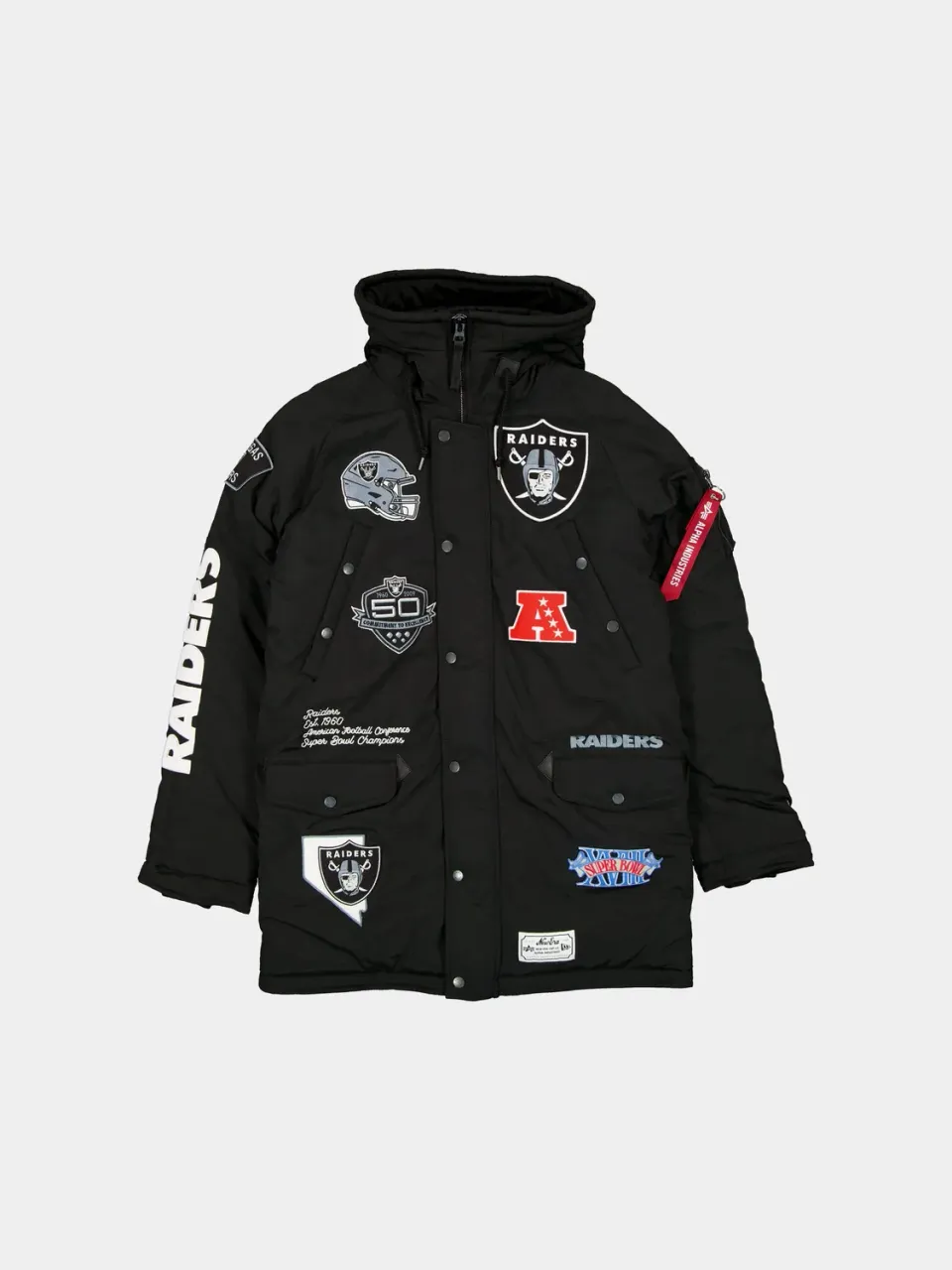 Alpha Industries N-3B Parka parka bărbați negru căptușeală groasă