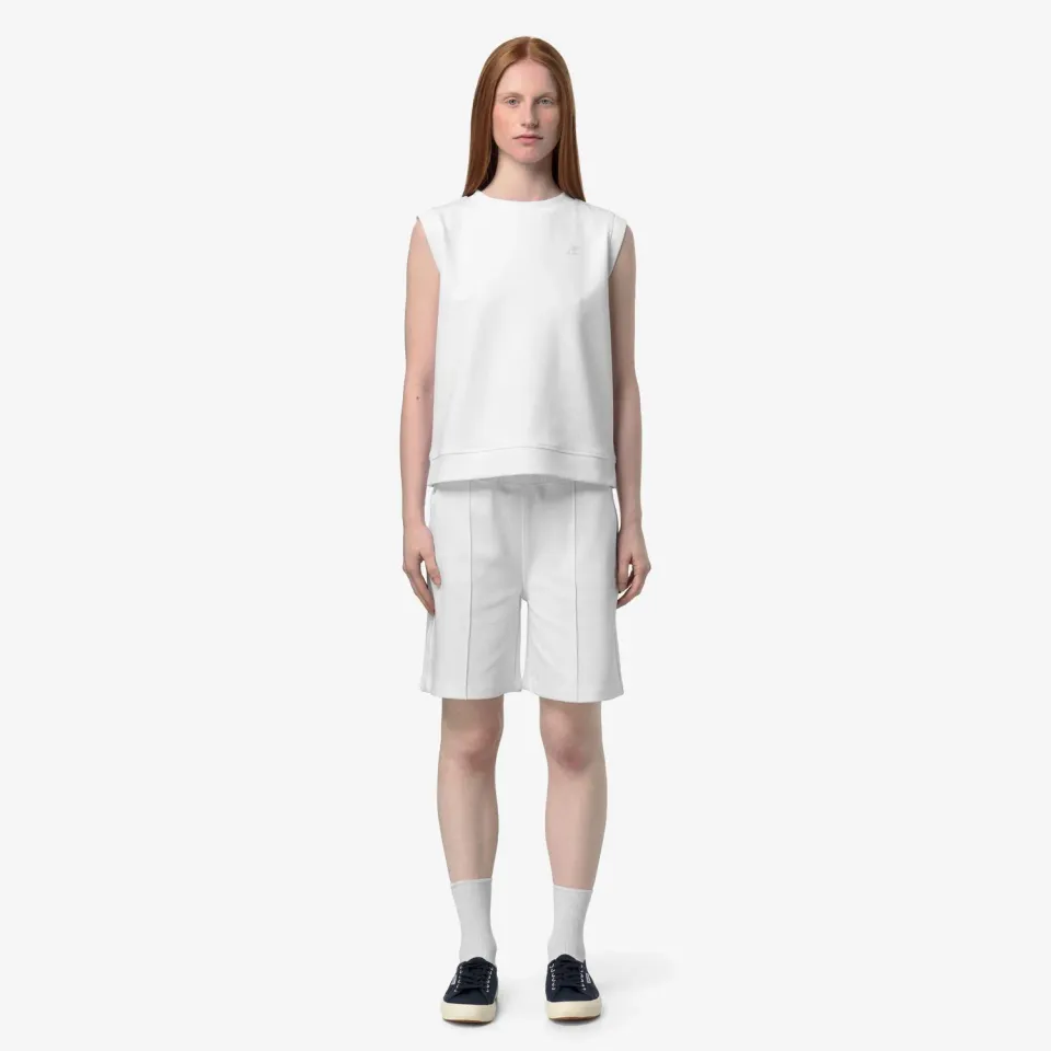 K-Way Lonjelle tricou dama alb interlock elastic