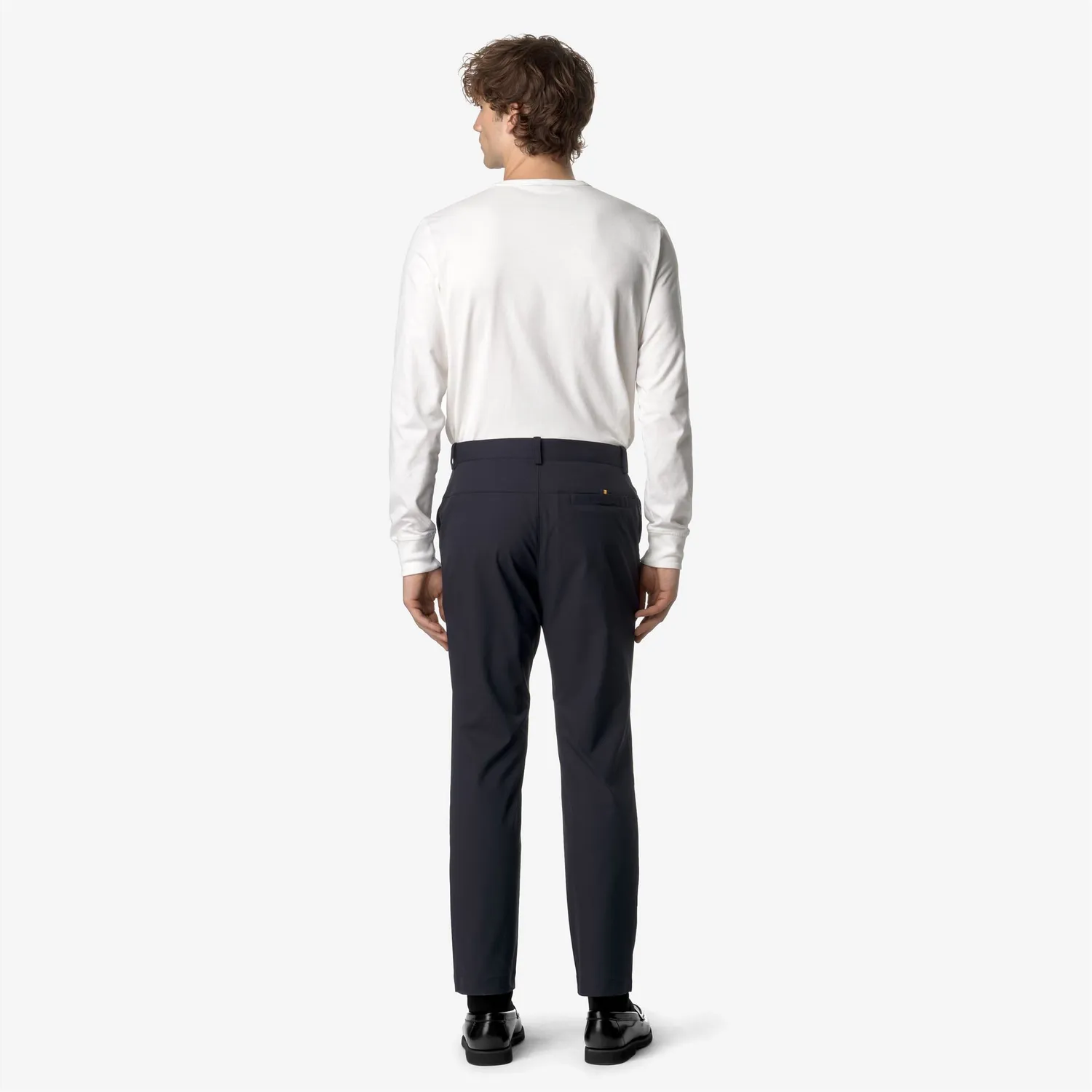 K-Way Elia Twill Peach pantaloni chino blue depth stretch
