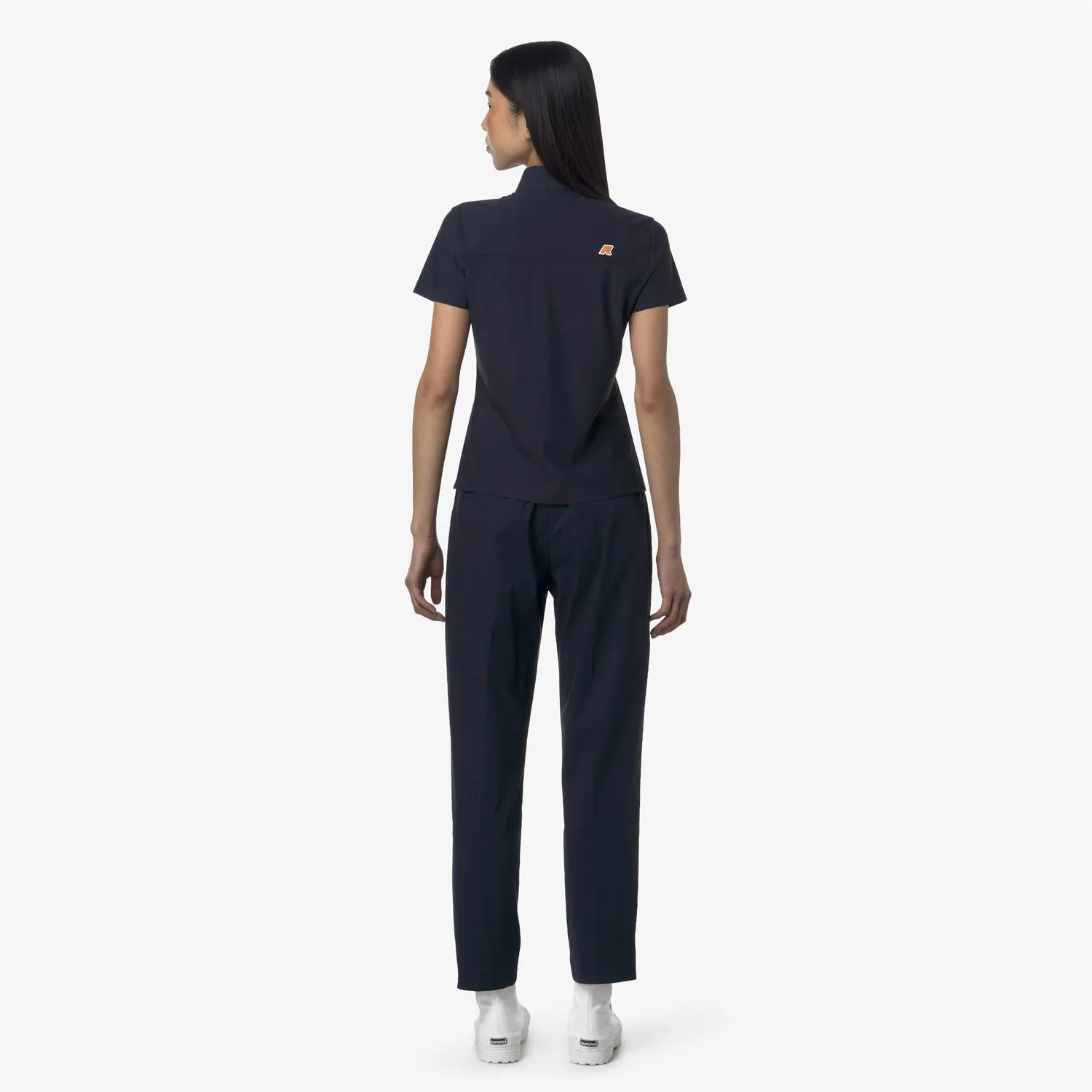 K-Way Eyre Twill Tech Golf pantaloni chino dama albastru stretch