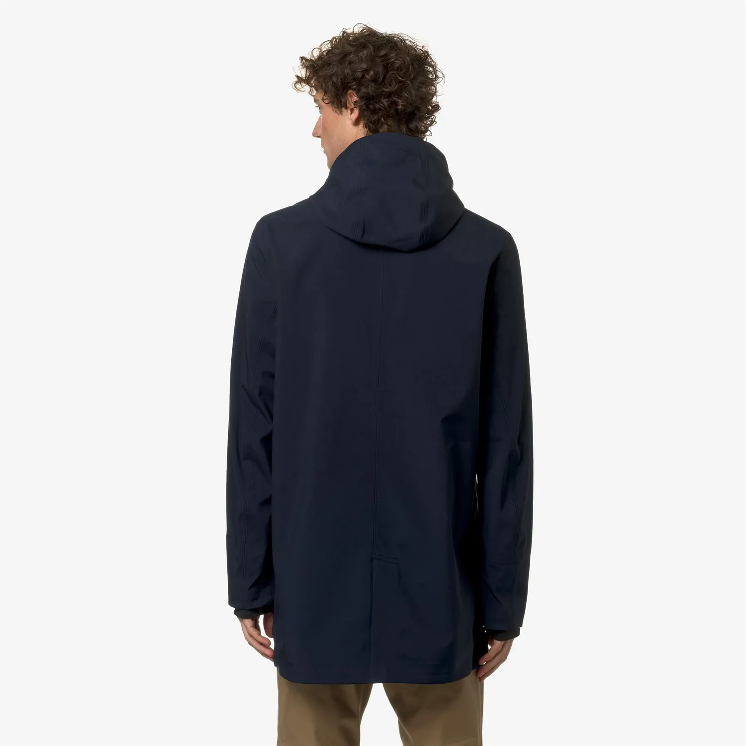 K-Way Tommy Bonded Jersey palton barbati Blue Depth impermeabil
