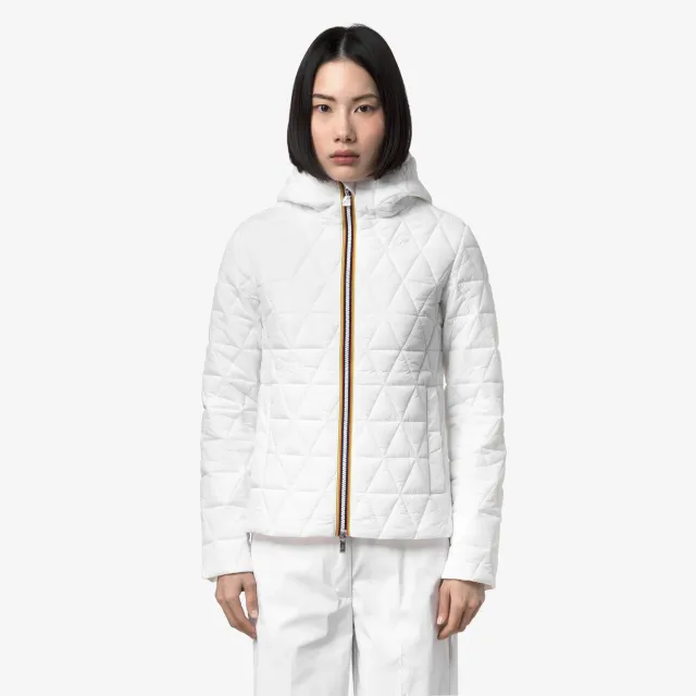 K-Way Lil Diamond Quilted Warm geaca dama alba