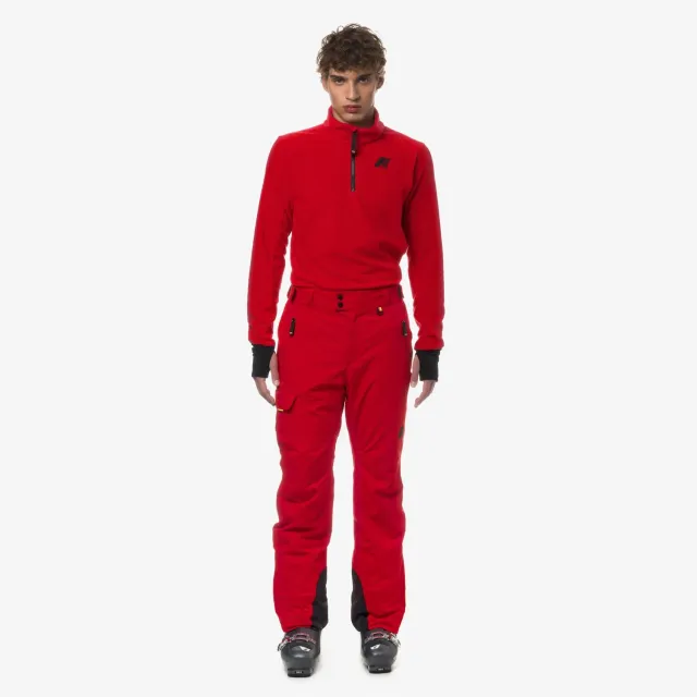 K-Way Avrieux Micro Twill 2 Layers pantaloni schi rosii