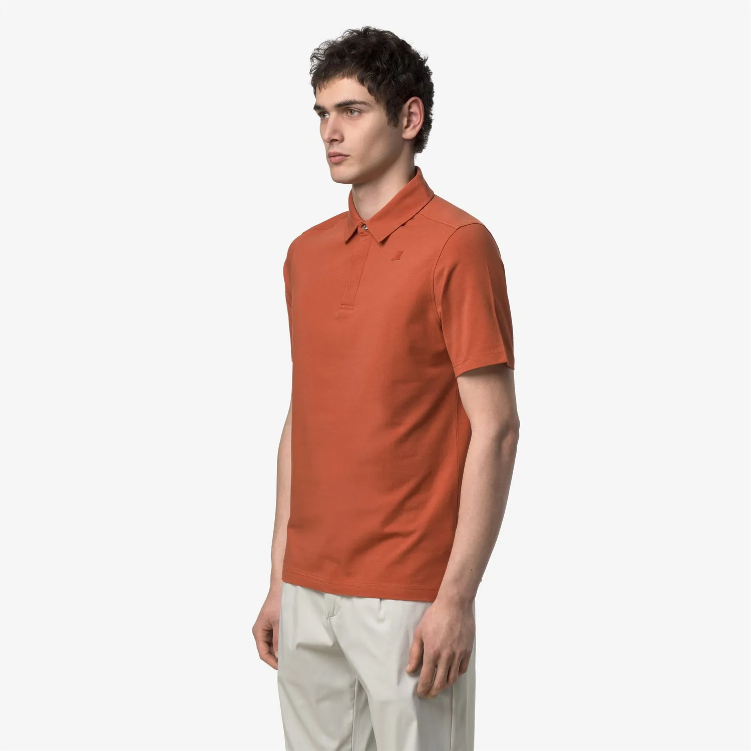 K-Way Viggo tricou polo bărbați portocaliu slim