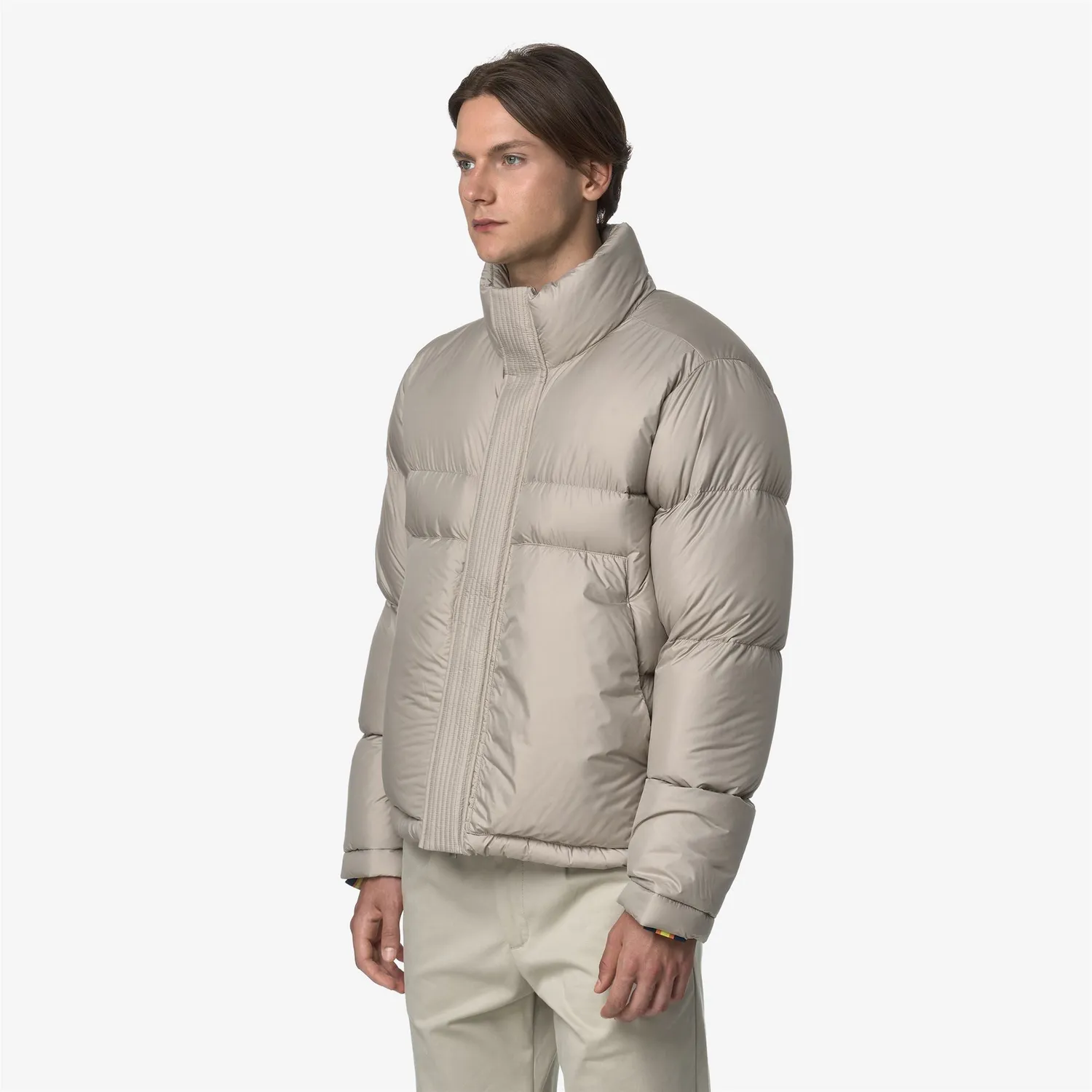 K-Way Tuill K7136HW geaca barbati bej puf natural