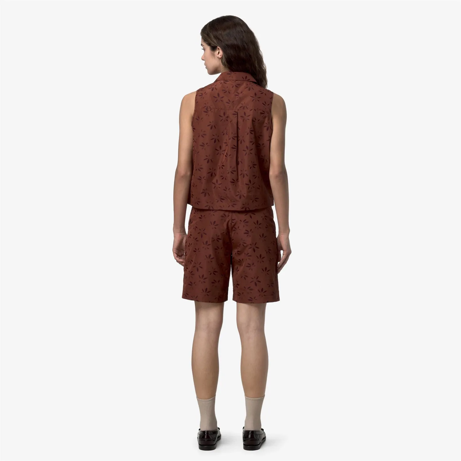 K-Way Anty Emby Jacquard camasa dama maro violet satinata