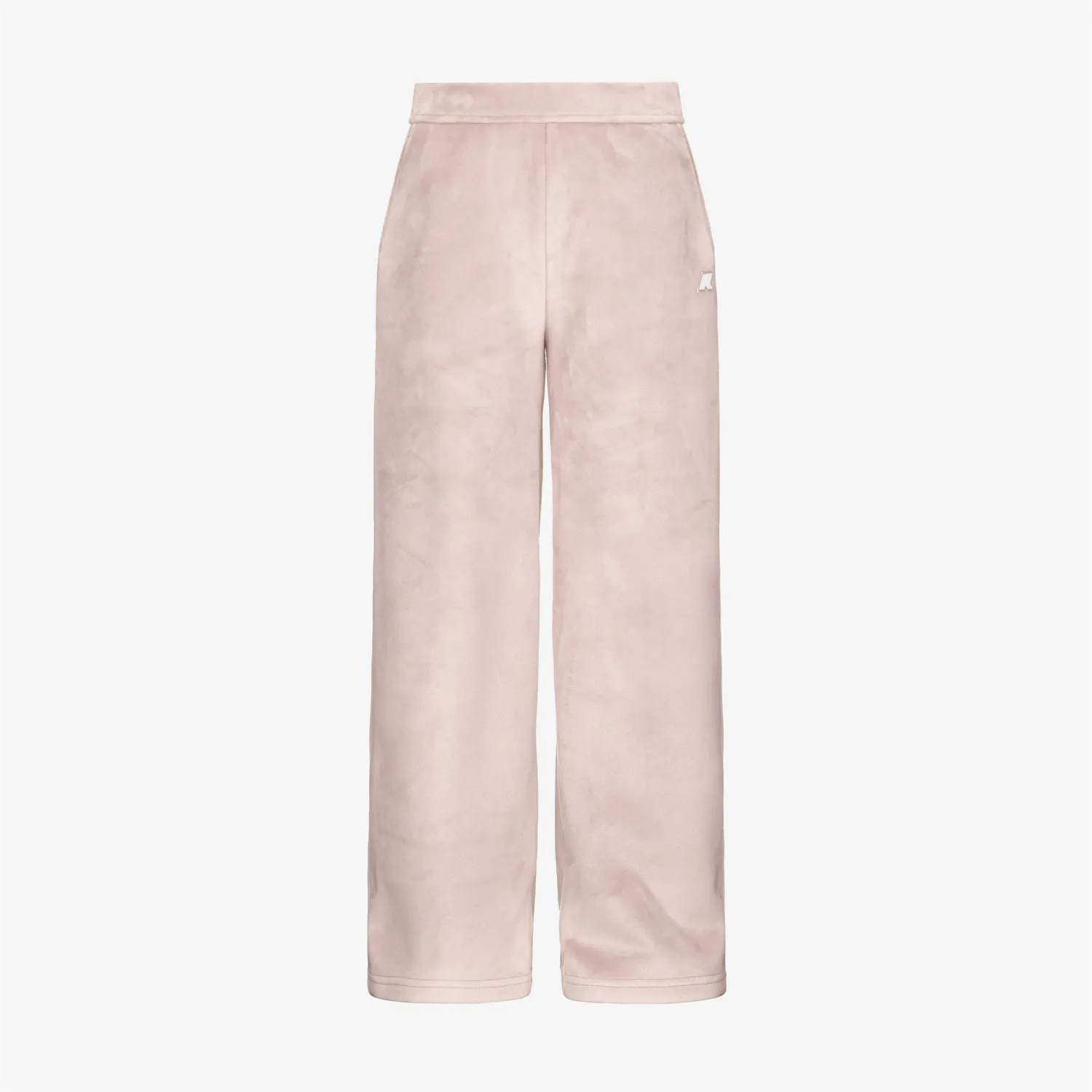 K-Way Jenny Velour pantaloni fete roz polar evazati