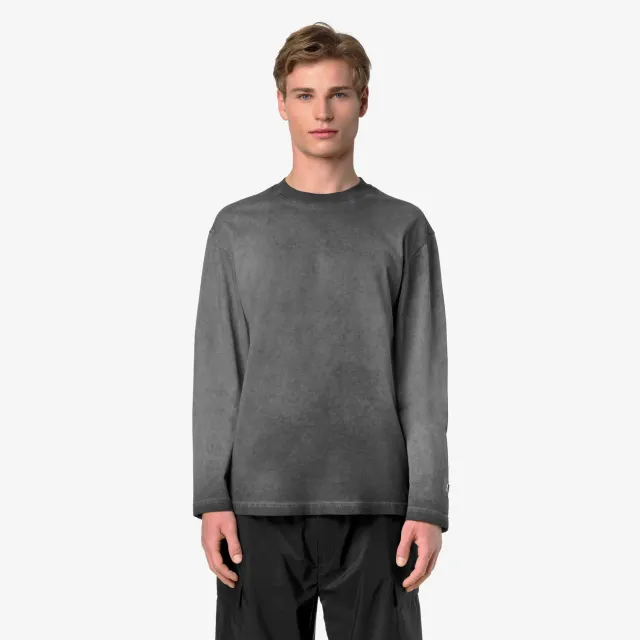 K-Way Nardo LF tricou negru bumbac 180g