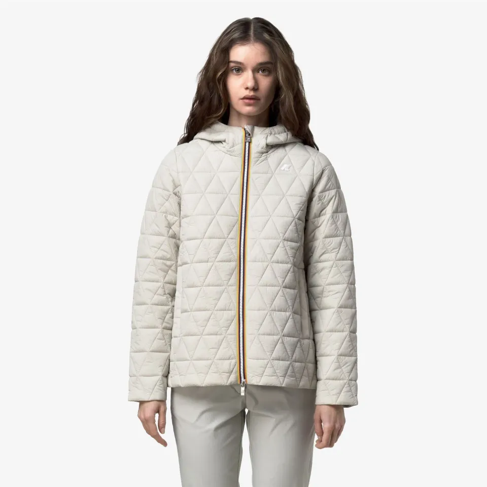 K-Way Madlaine Diamond Quilted Warm geacă damă bej matlasată