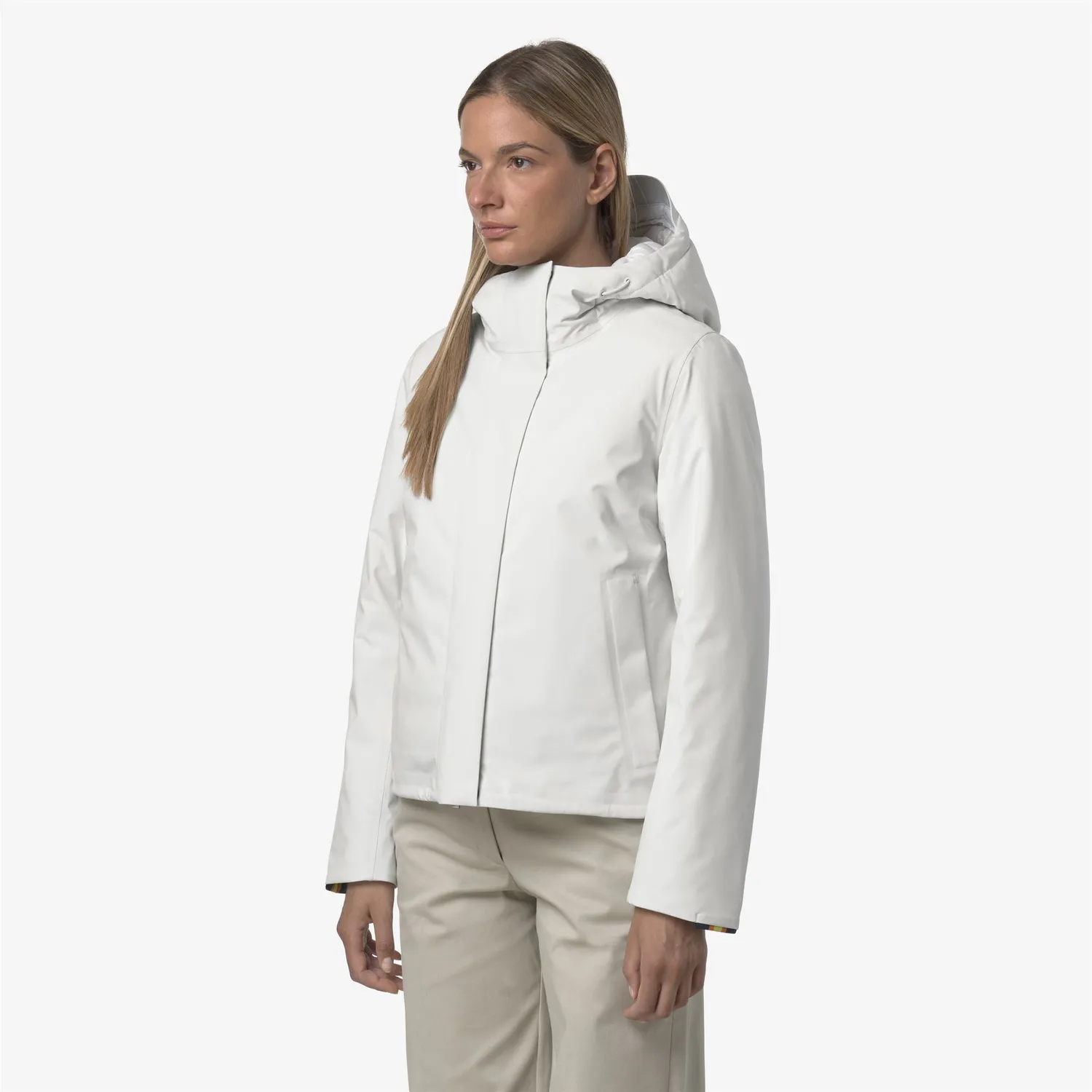 K-Way Tale Bonded Padded geaca dama alb matlasata