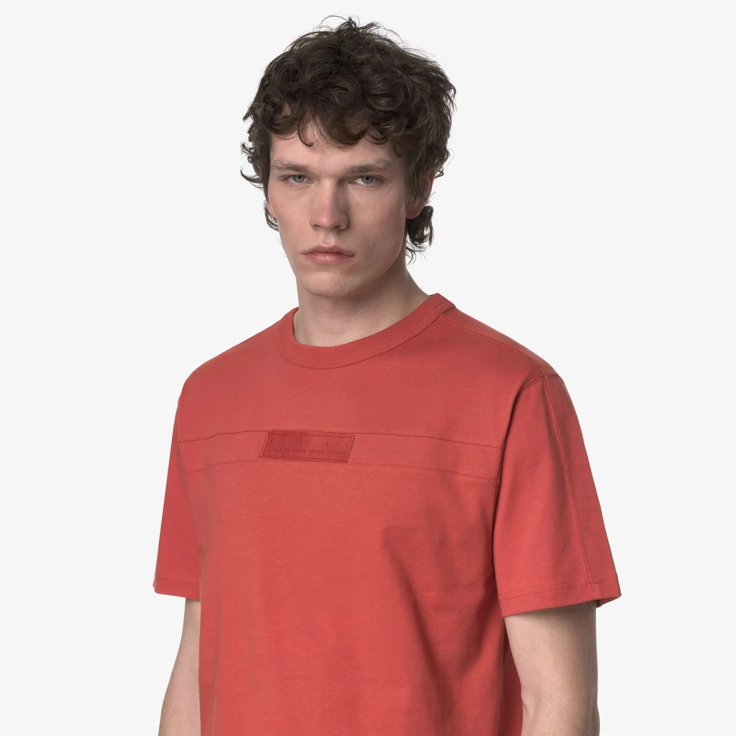 K-Way Fantome Double Label tricou rosu bumbac