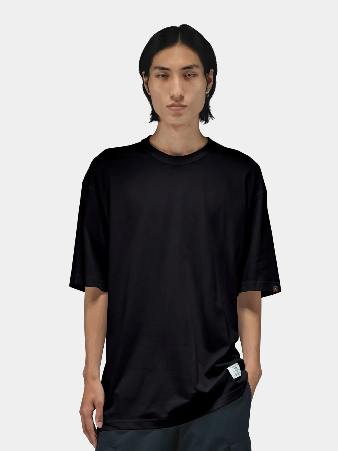 Alpha Industries Short Sleeve Relaxed Tee tricou alb bumbac