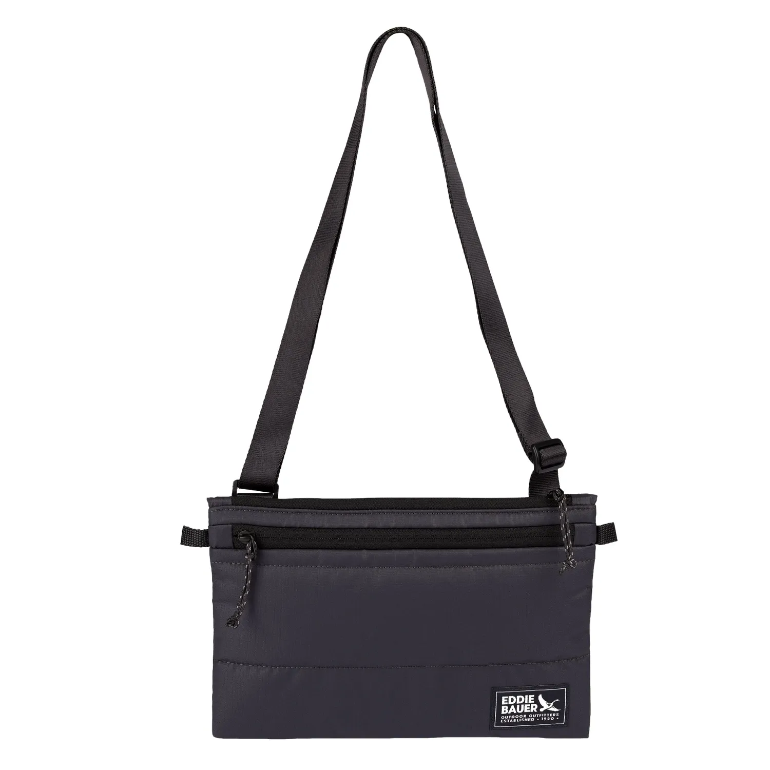 Eddie Bauer Ripstop Puffer geanta crossbody Carbon nailon