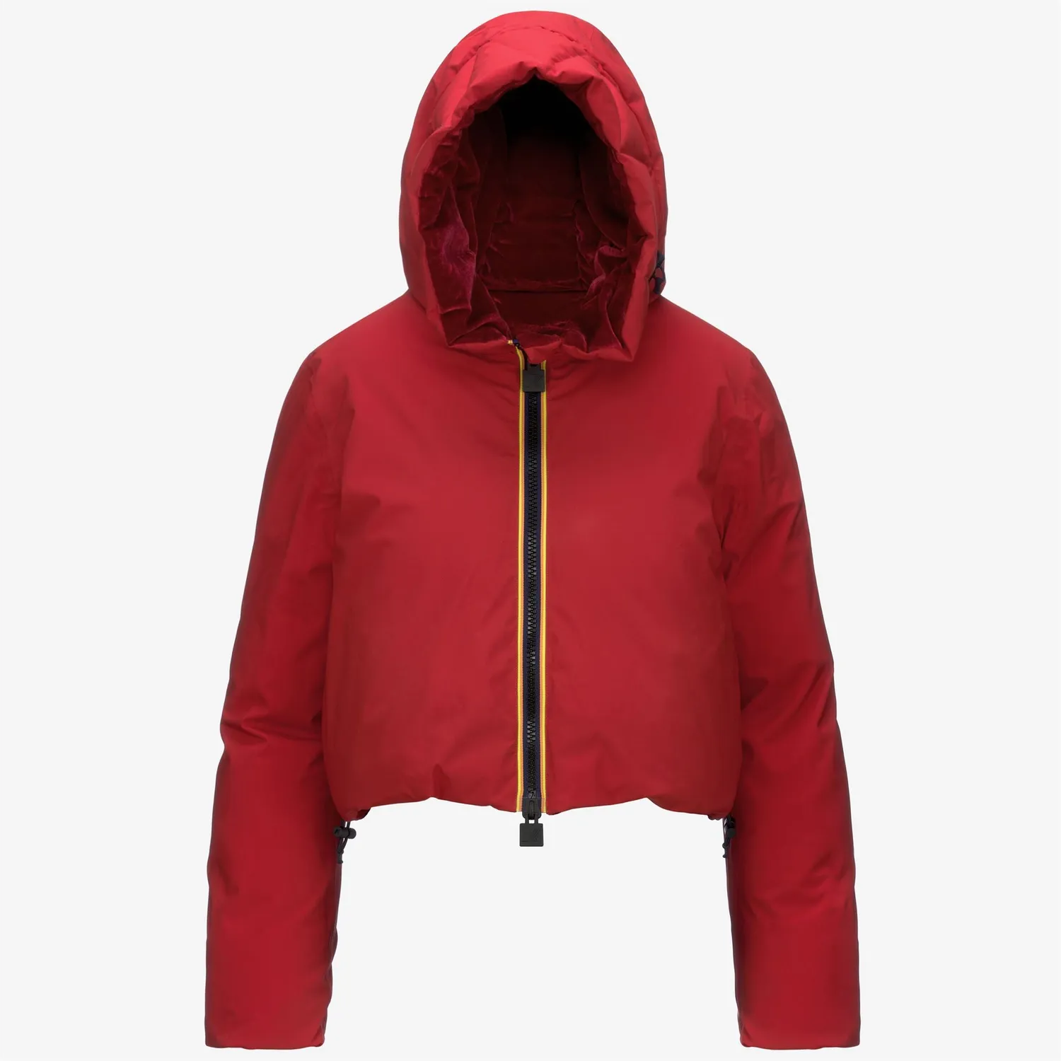 K-Way Brien Velvet Thermo Double geaca rosie reversibila