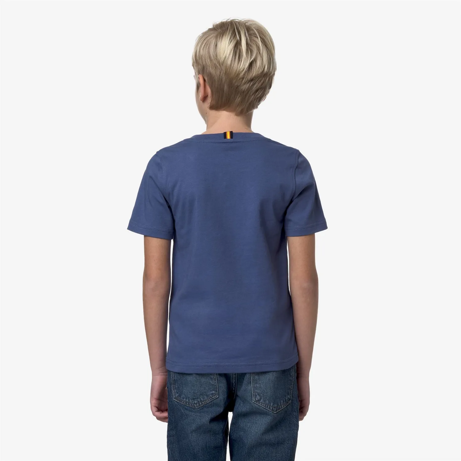K-Way Odom Puzzle K3126TW tricou baieti Blue Fiord bumbac
