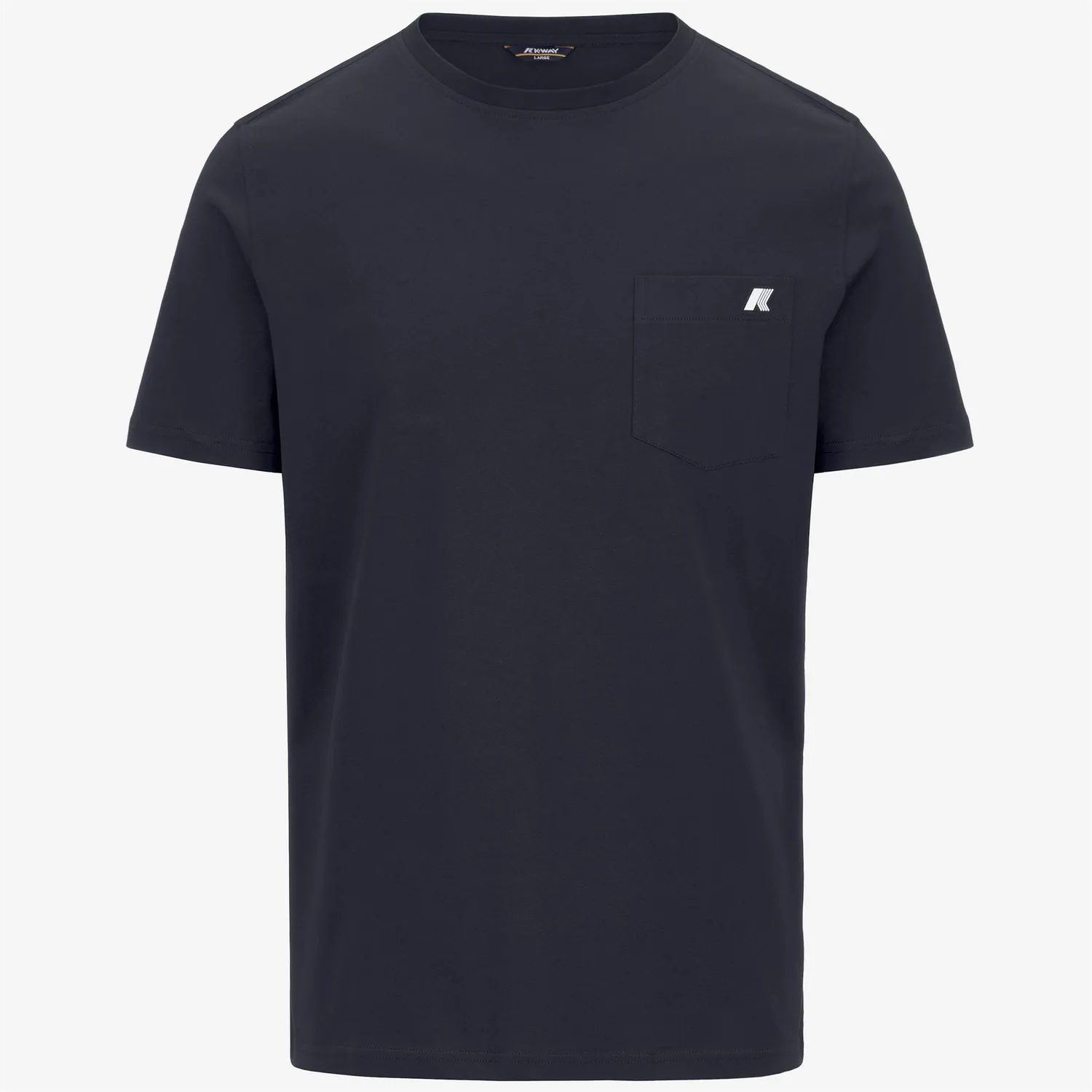 K-Way Sigur Jersey Slim tricou barbati albastru buzunar