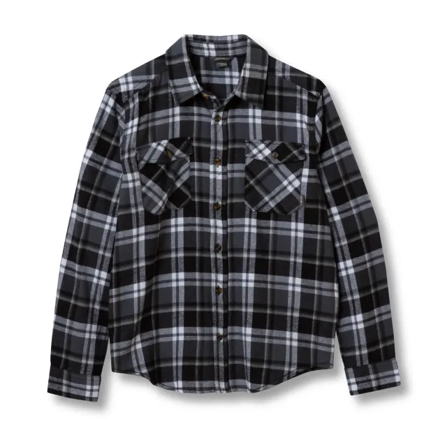 Eddie Bauer Eddie's Favorite camasa flanel baieti Black bumbac