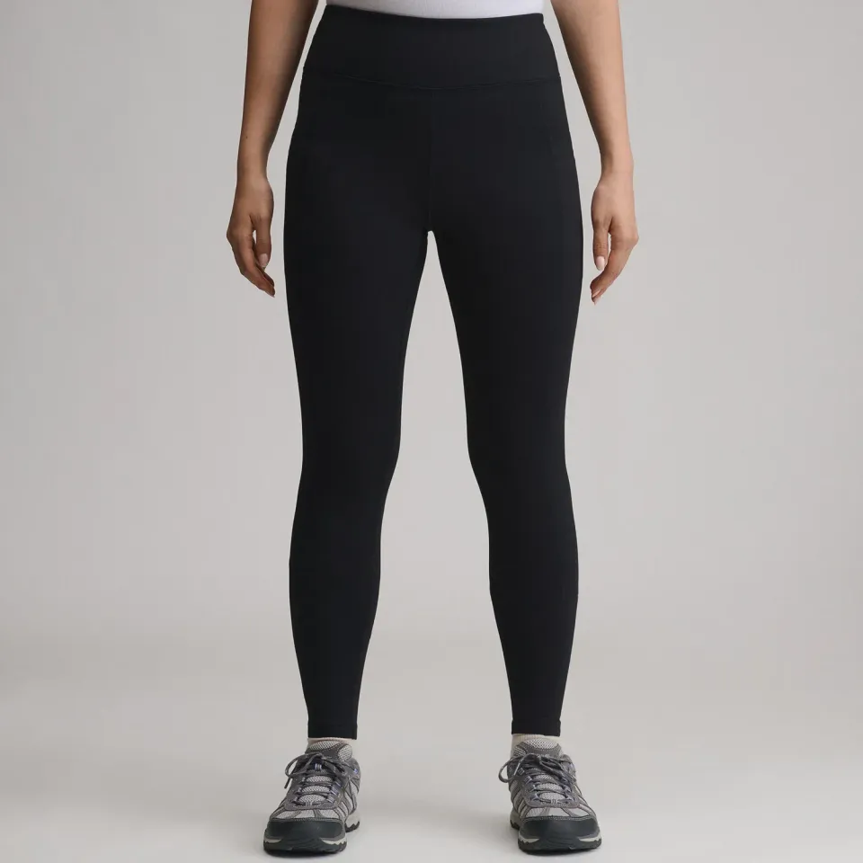 Eddie Bauer Crossover colanți negri talie înaltă fleece