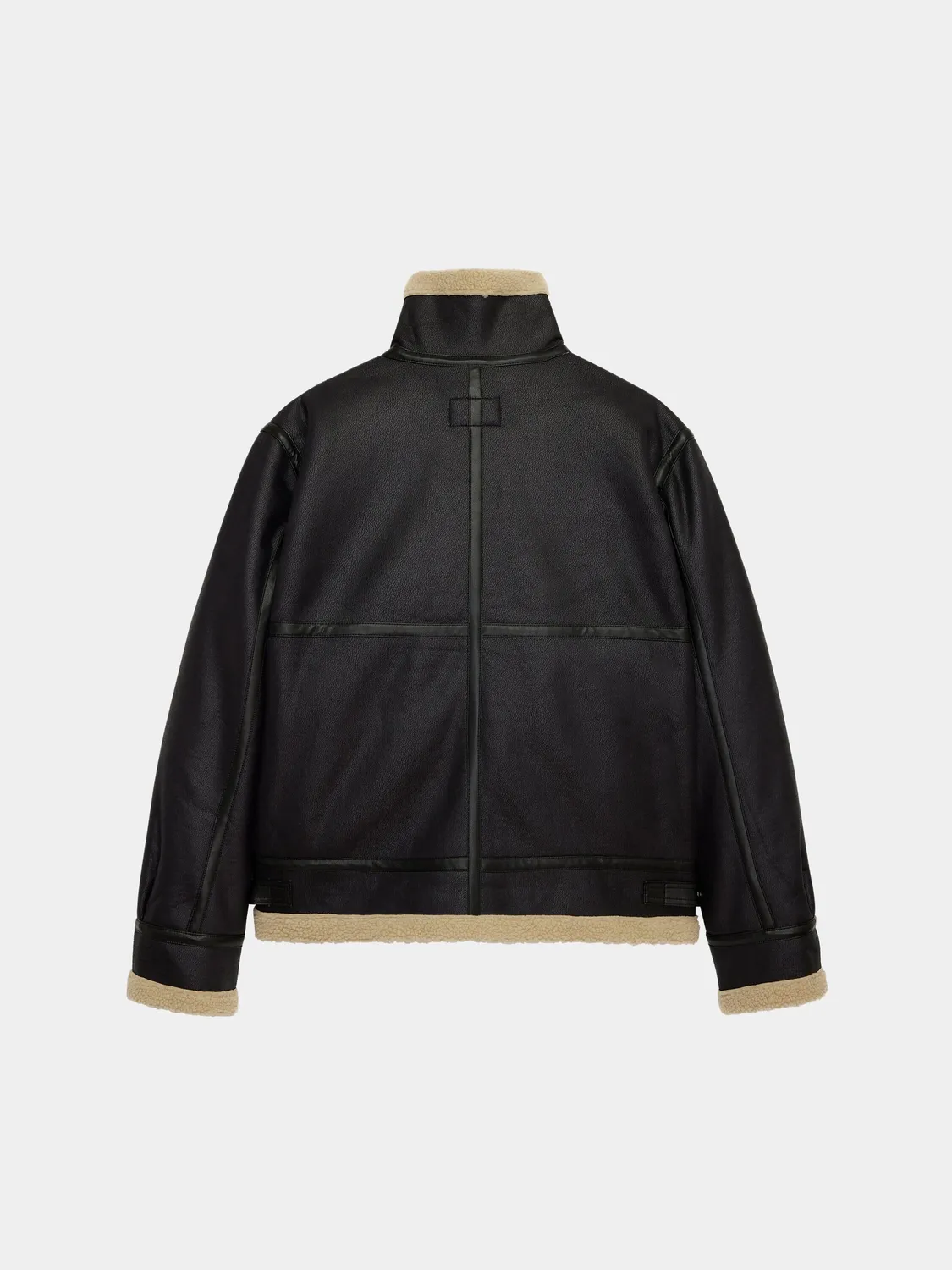 Alpha Industries Mouton B-3 geacă aviator neagră groasă