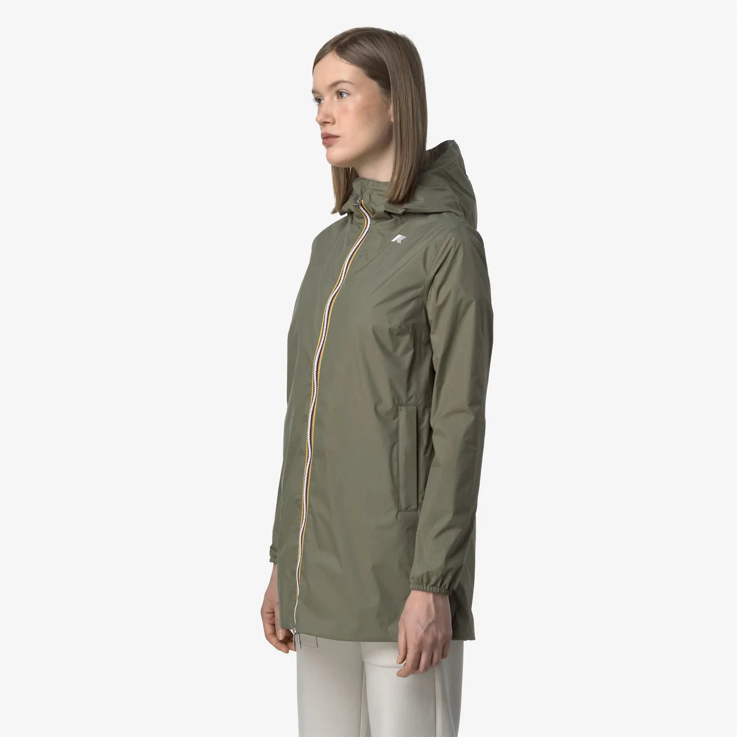 K-Way Sophie Plus.2 Double geacă damă verde-bej reversibilă