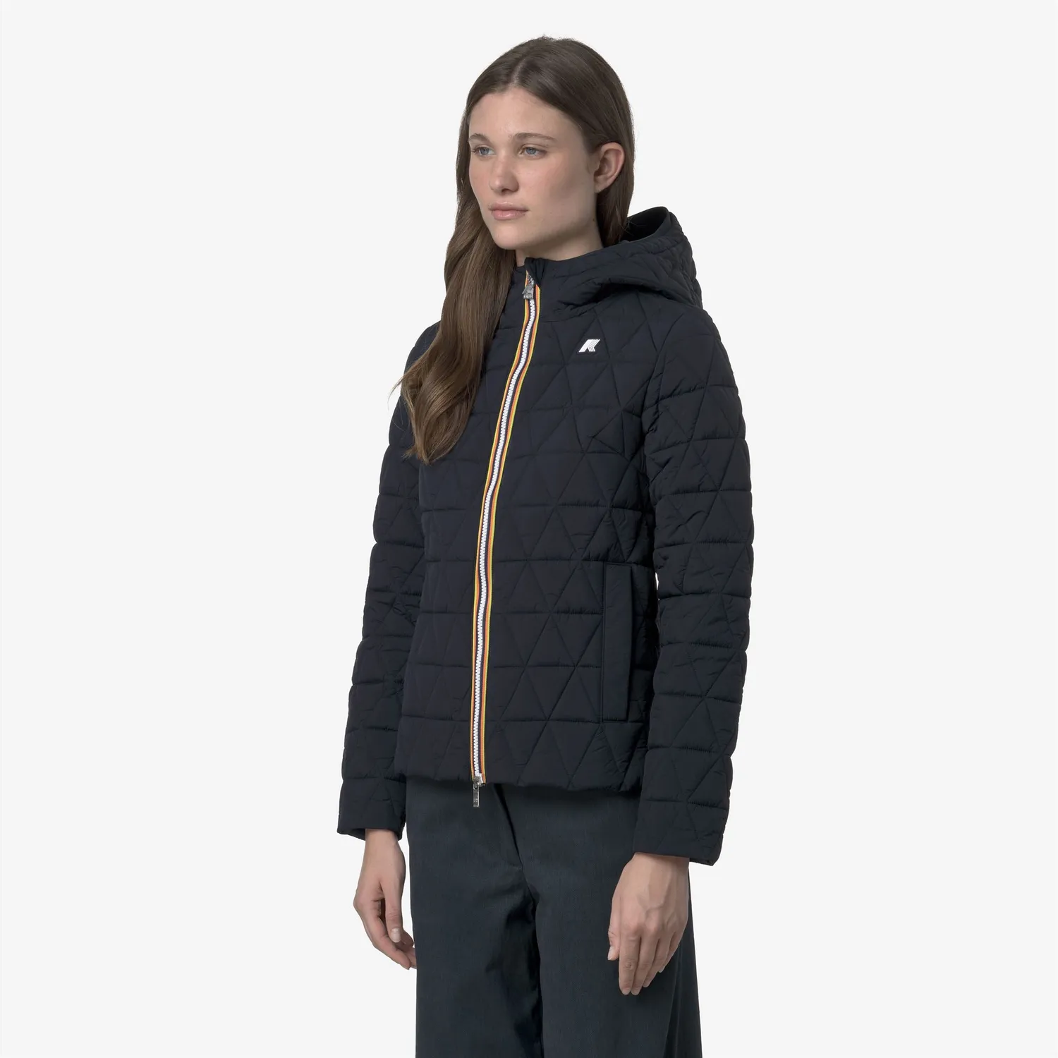 K-Way Lil Diamond Quilted geacă damă albastră căldură medie