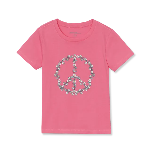 Eddie Bauer Short-Sleeve Graphic tricou fete azalea pink bumbac
