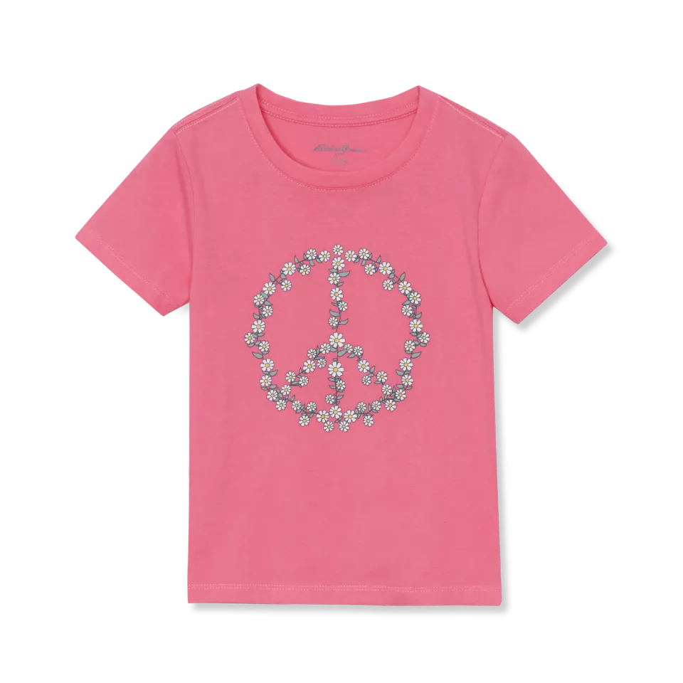 Eddie Bauer Short-Sleeve Graphic tricou fete azalea pink bumbac