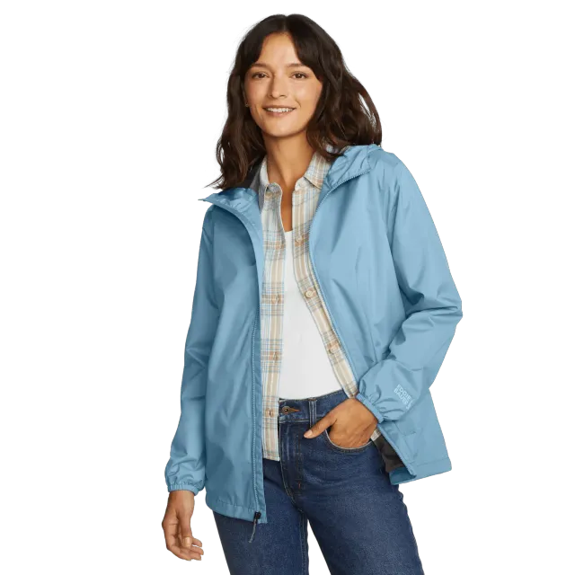 Eddie Bauer Rainy Pass geaca ploaie dama neagra 2 straturi