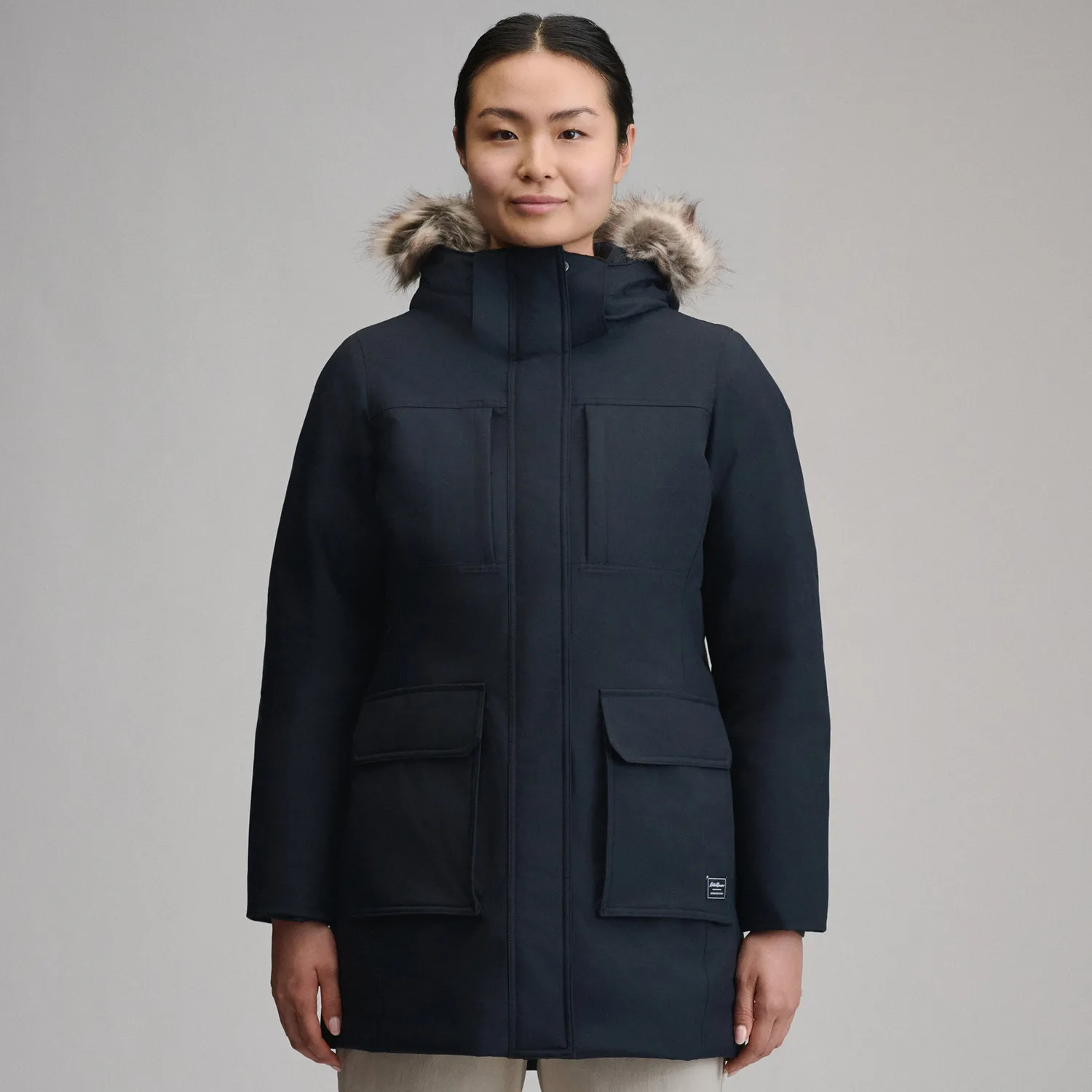 Eddie Bauer Superior Down parka dama Black puf