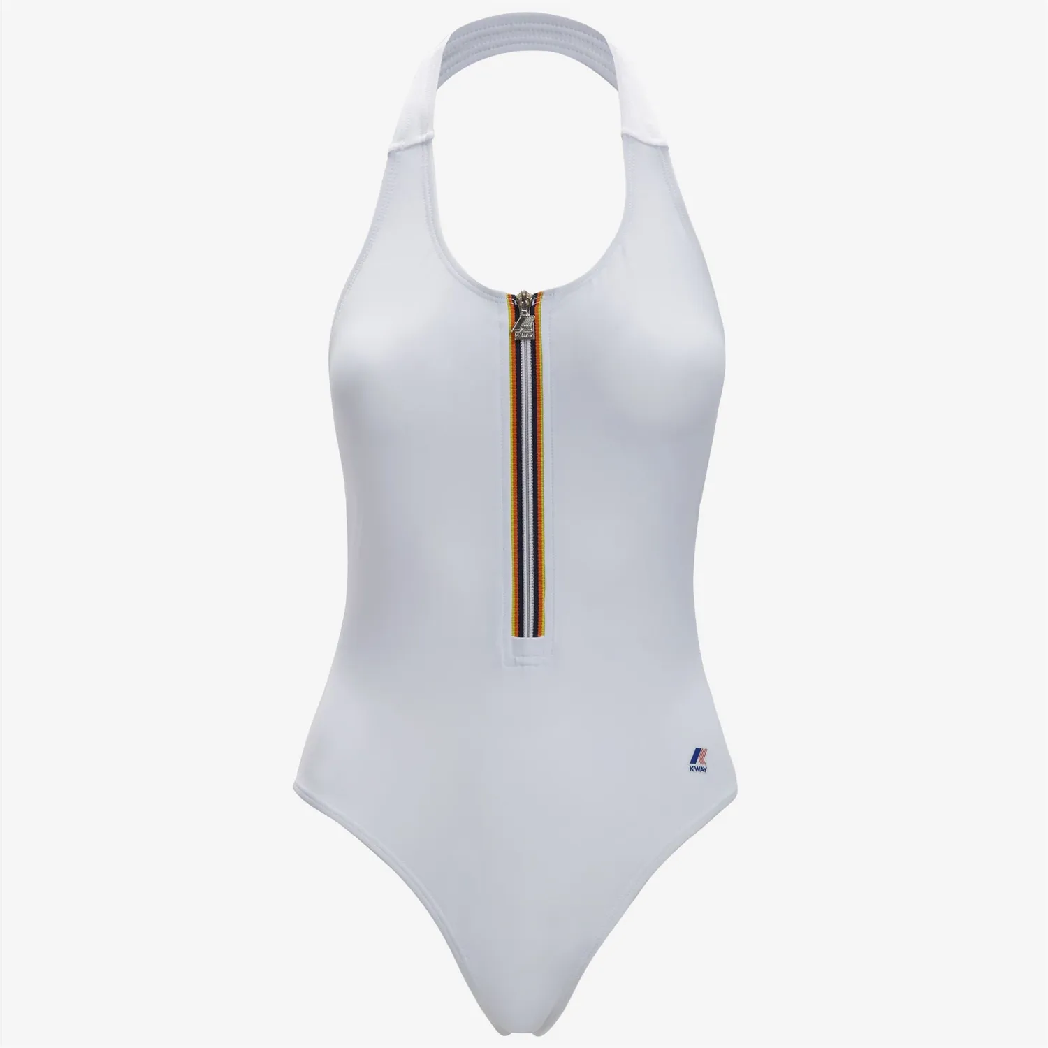 K-Way Sylvie Beach costum baie dama alb cu fermoar